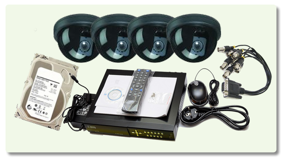 Комплект системы видеонаблюдения